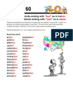 Lesson 60 Ending (Tion, Sion) PDF