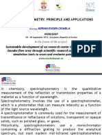 Spectrophotometry. Principle and Applications