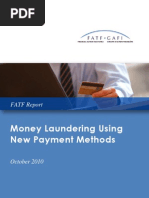 Money Laundering Using New Payment Methods, October 2010 