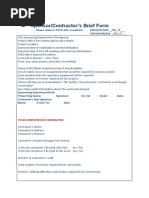 Sponsor/Contractor's Brief Form: PGPA/ESC/000 - /20 - 17 - PGPA/WAR/000 - /20 - 17