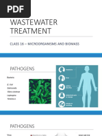 Wastewater Treatment: Class 16 - Microorganisms and Biomass