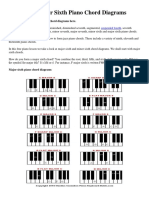 Major and Minor Sixth Piano Chord Diagrams