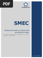 Instructivo Confección Proyecto SMEC