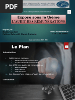 Expose L'audit de Rémunération