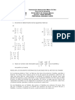 Preparcial Algebra Lienal Segundo Corte