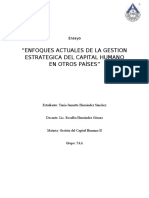 Ensayo Enfoques Actuales de La G. Estrategica Del C.H en Otros Paises