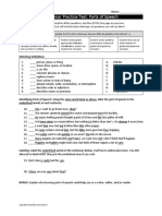 Practice Test-Parts of Speech