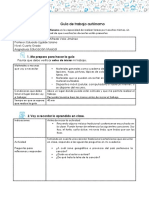 Guia de Trabajo en Clase Cuarto Semana 20 de Abril