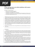 An Open Low-Cost Robotic Platform With Camera For STEM Education