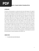 Experiment 4: Organic Synthesis: Formation of Ester: - To Synthesis Ethyl Acetate (Ethyl Ethanoate)