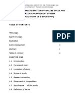 Design and Implementation of Online Sales and Inventory Management System (A Case Study of E-Bookshop)