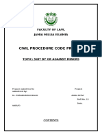 Civil Procedure Code Project: Faculty of Law, Jamia Millia Islamia