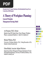 A Theory of Workplace Planning