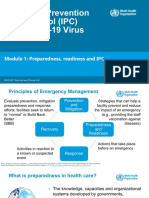 Infection Prevention and Control (IPC) For COVID-19 Virus