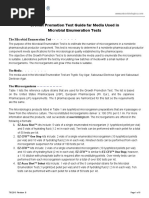 Growth Promotion Test Guide For Media Used in Microbial Enumeration Tests