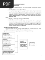 Recognizing Opportunities and Generating Ideas Identifying and Recognizing Opportunities