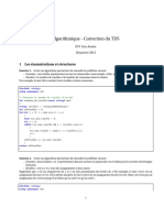 Algorithmique 2012 TD5 Correction