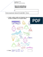 Guia de Matematicas Numeros Del 0 Al 50