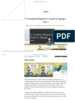 A Complete Beginner's Guide To Django - : Series
