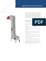 Simplex Bucket Elevator: Design Features