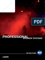 RCF Professional Speaker Systems Catalogue PDF