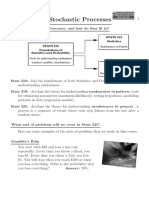 Chapter 1: Stochastic Processes: STATS 310 Statistics STATS 210 Foundations of Statistics and Probability