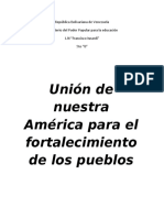 Unión de Nuestra América para El Fortalecimiento de Los Pueblos