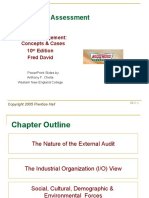 The External Assessment: Strategic Management: Concepts & Cases 10 Edition Fred David