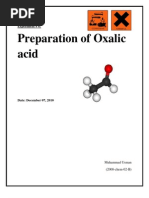 Preparation of Oxalic Acid