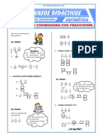 Operaciones Combinadas Con Fracciones para Segundo de Secundaria