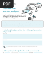 VideoScribe - Explainer Video Planning Checklist