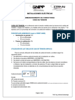 Dimensionamiento de Conductores - Caida de Tensión PDF