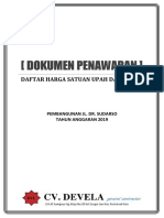 Daftar Harga Upah Dan Bahan