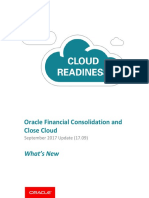 Oracle Financial Consolidation and Close Cloud: What's New