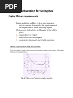 Carburetor and FI in SI Engines