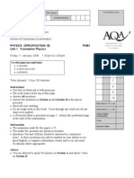 Aqa PHB1 W QP Jan08