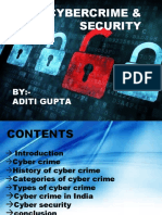 Cybercrime & Security: BY:-Aditi Gupta