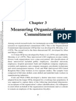 Measuring Organizational Commitment: b3468 Organizational Commitment: The Case of Unrewarded Behavior