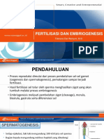 (Pertemuan Ke-4) Fertilisasi Dan Embriogenesis PDF