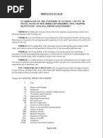 Jackson Township Soil Importation Ordinance