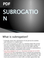 Doctrine of Subrogation