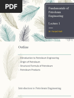 Fundamentals of Petroleum Engineering: Dr. Farqad Hadi