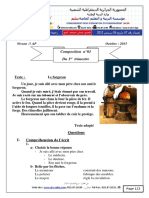 Composition Et Corrige de Fran Ais n1 5AP 2015 PDF