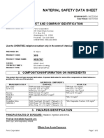 Material Safety Data Sheet: 1. Product and Company Identification