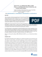 Masa Que Pasa Al Digestor (MPD) Como Metodología para La Estimación Del Potencial de Aceite Industrial