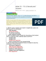 Ccna 2 V7 Modules 10 - 13: L2 Security and Wlans Exam Answers