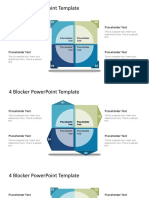 4 Blocker Powerpoint Template: Placeholder Text Placeholder Text