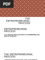 THE Entrepreneurial Process