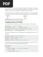 Intdata An Array of Strings Twodarray A Two Dimensional Array