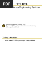 Transportation Engineering Systems: Instructor: Sabreena Anowar, PHD